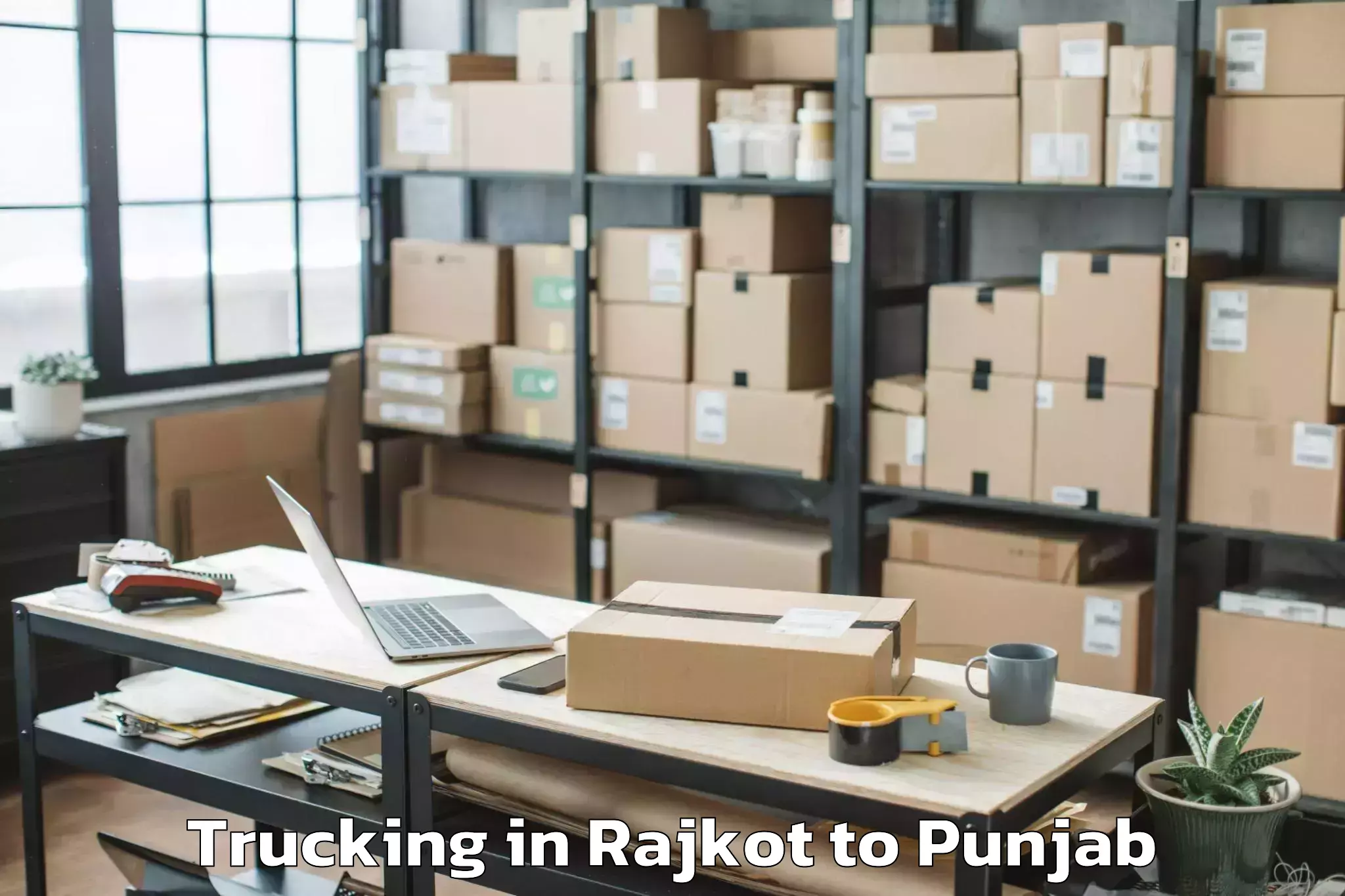 Top Rajkot to Lovely Professional University Trucking Available